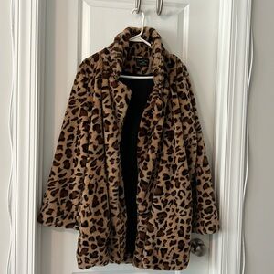 Leopard Suede Jacket